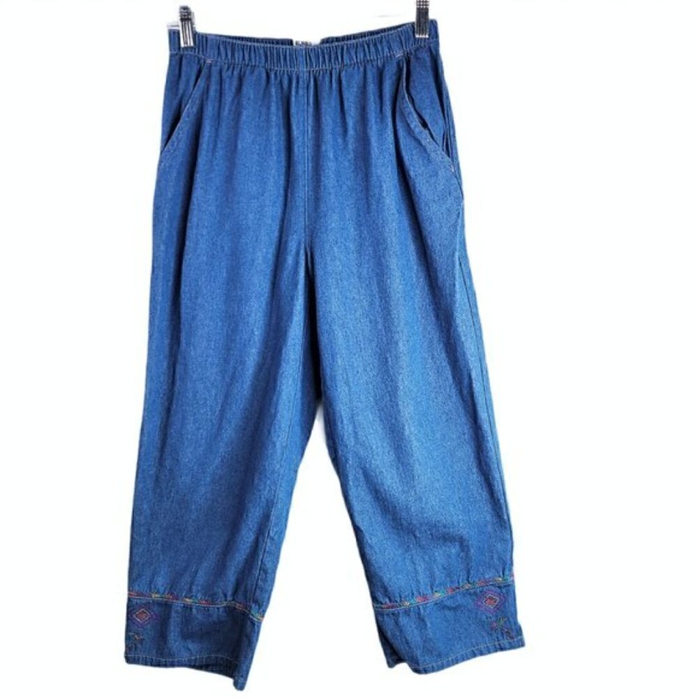 Vintage Koret Baggy Cropped Denim Pants 6P